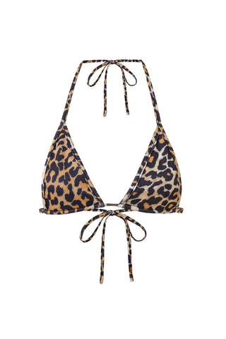 Skimpy Triangle Bikini Top Leopard