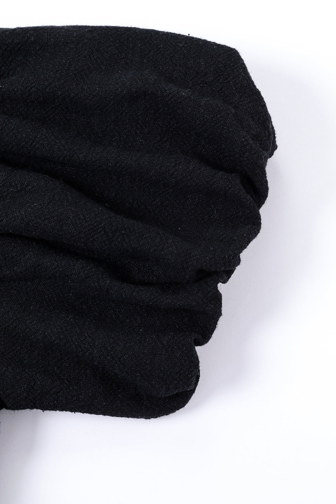 Puff Sleeve Farm Chores Dress Black