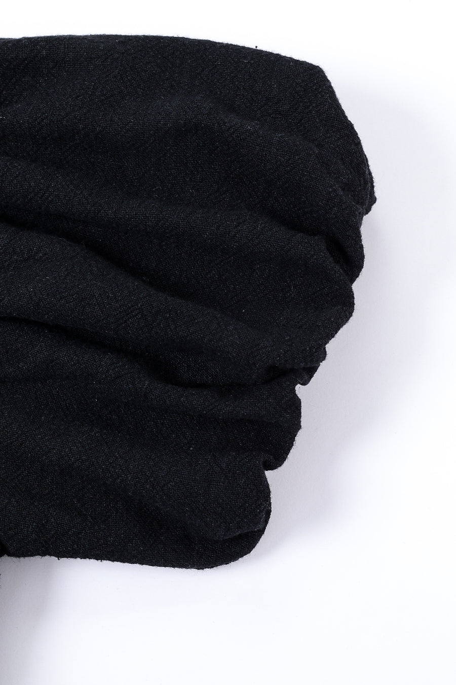 Puff Sleeve Farm Chores Dress Black