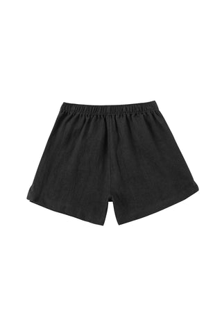 The FBC Quarterly LUX Linen Shorts Black