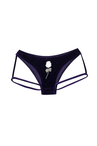 Diana Bear Velvet Rose Low Rise Garter Briefs