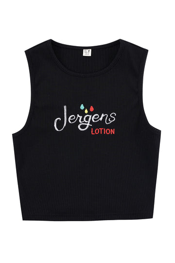 Jergens Lotion Tencel Rib Crop Tank