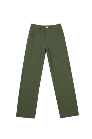 High Waisted Trail Pants Moss
