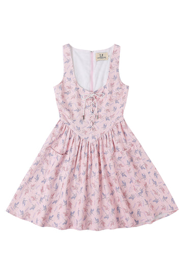 Ballet linen Farm Chores Mini Dress