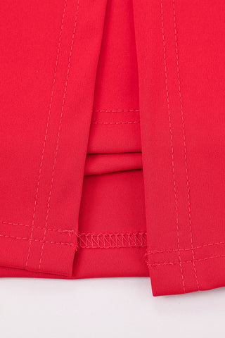 Belt Mini Skort Red