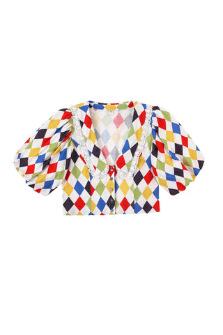 Harlequin Blouse Soft Linen