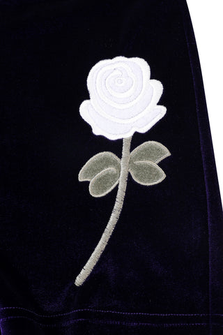 Diana Bear Velvet Rose Lounge Shorts Purple