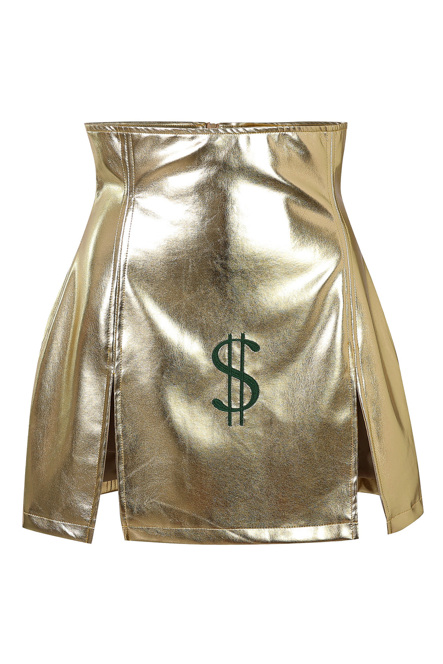 Greed Gold faux leather Skirt