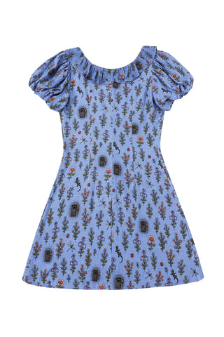 Ms. Honey's Trauma Soft Linen Ruffle Mini Dress