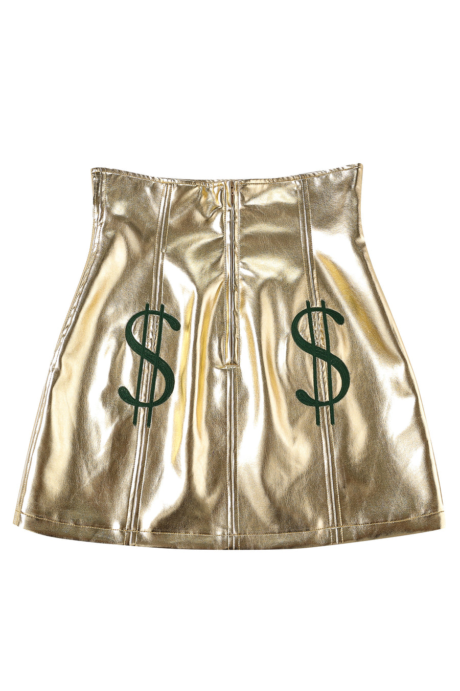 Greed Gold faux leather Skirt