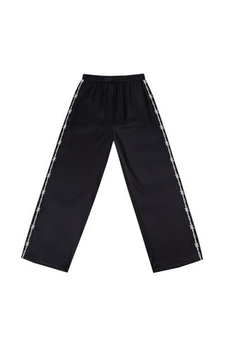 Pammy Sporty Satin Lounge Pants Black