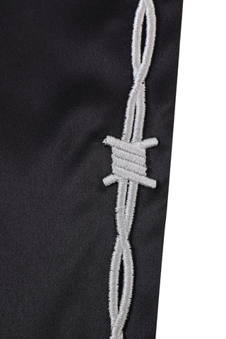 Pammy Sporty Satin Lounge Pants Black