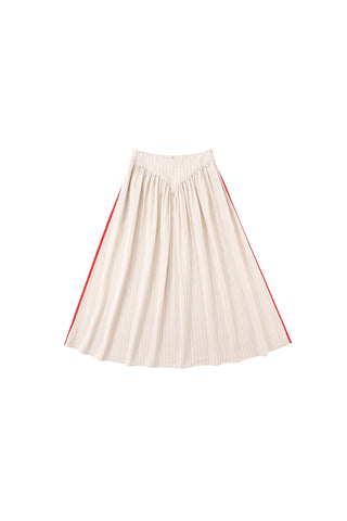Baseball Tencel Stripe Park Skirt