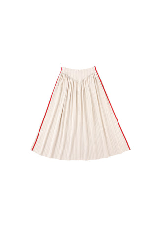 Baseball Tencel Stripe Park Skirt
