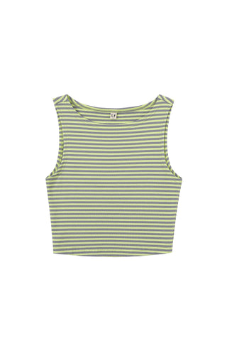 Surf Stripe Tank Top Green/Gray