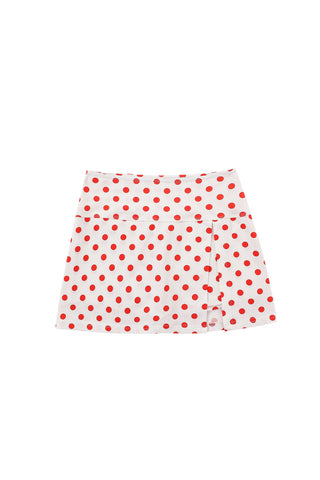 Mini Skort Red Polka Dot