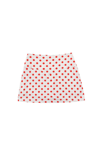 Mini Skort Red Polka Dot