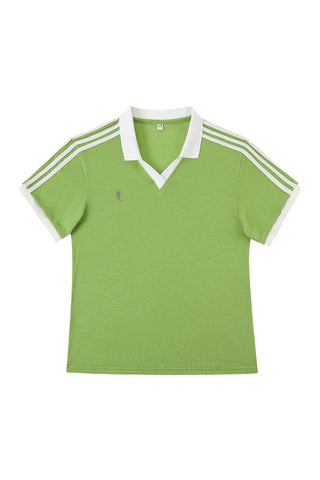 Unisex Wool Blend Varsity Polo Lime Green