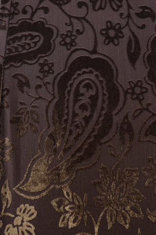 Brown Paisley Mesh Scrunch Pants