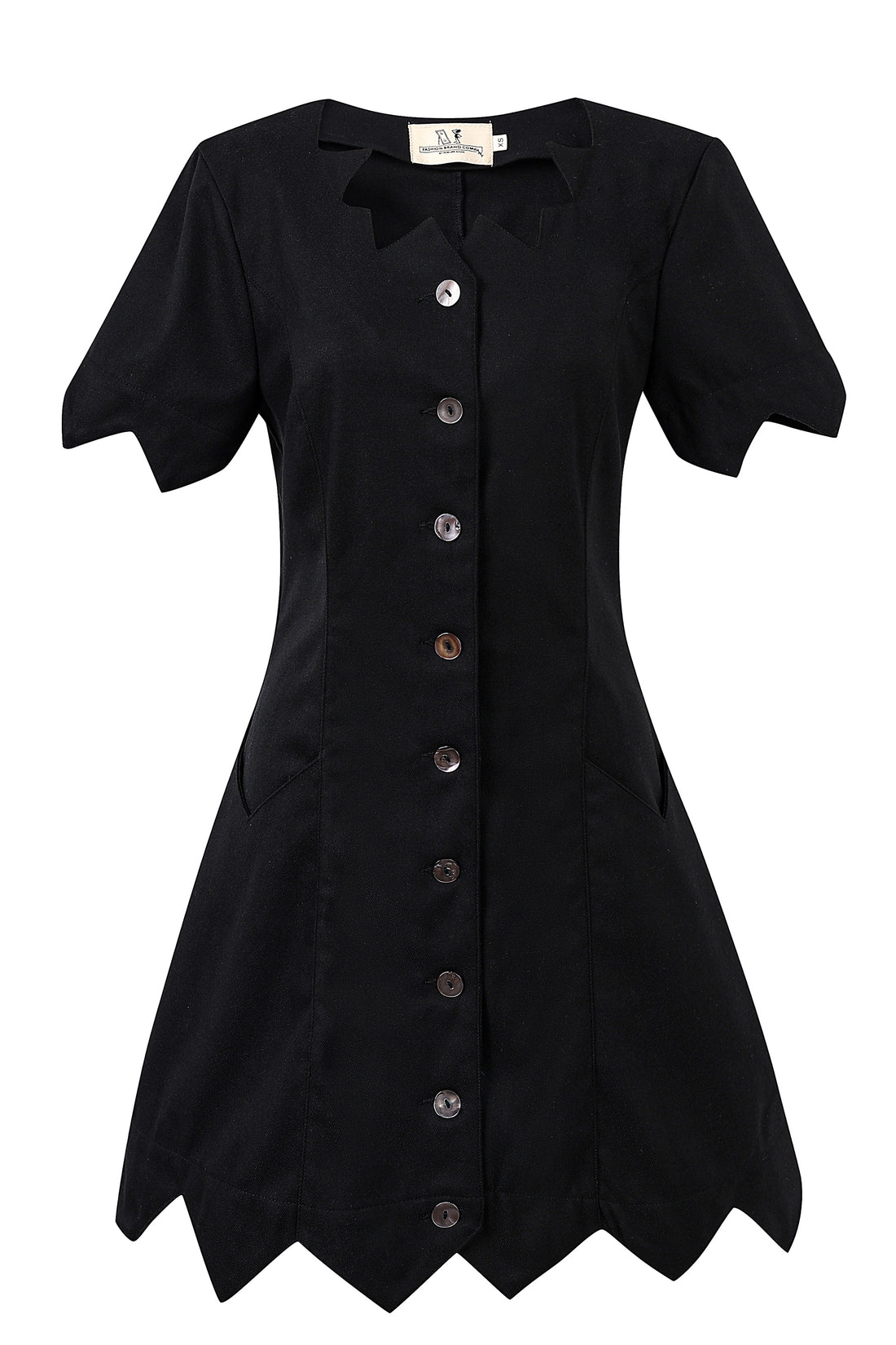 Tattered Button Up Witch Dress