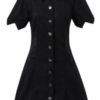 Tattered Button Up Witch Dress