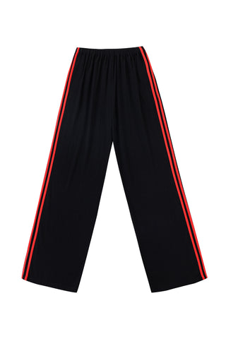 Lazy Pants Soft Linen Sporty Black/Red
