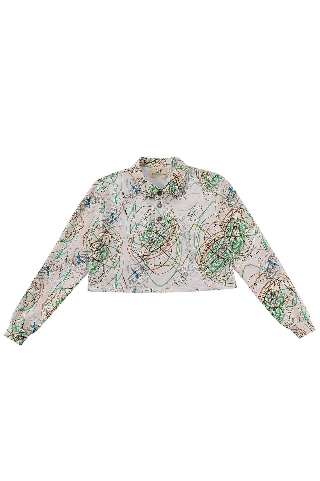 Skip's Scribbles Crop Polo