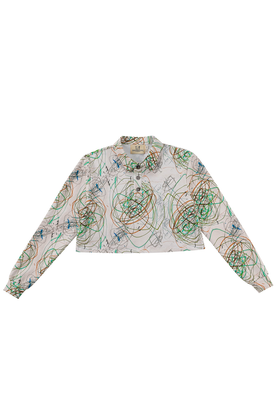 Skip's Scribbles Crop Polo
