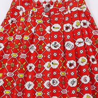 Lisa Linen Skirt Red Bug