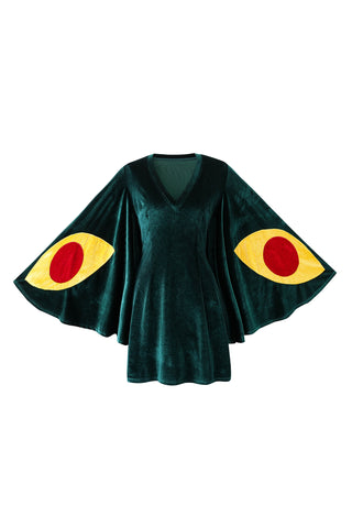 Moth Mini V-Neck Dress