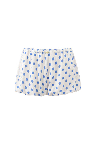Low Rise Mini Bloomers Blue Polka Dot