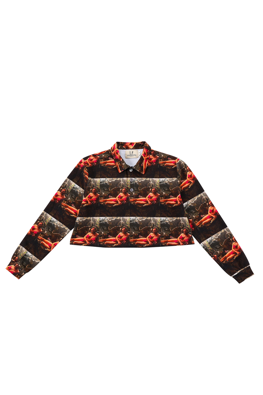 Unisex SEXY MAX Printed Crop Polo