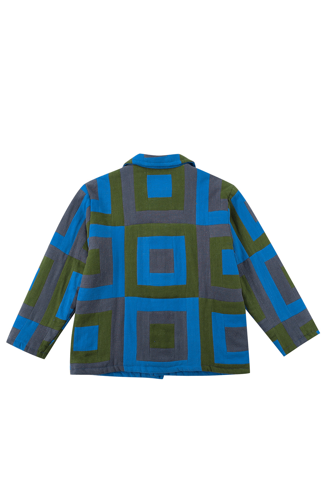 Unisex Illusions Linen Quilted Patch Jacket