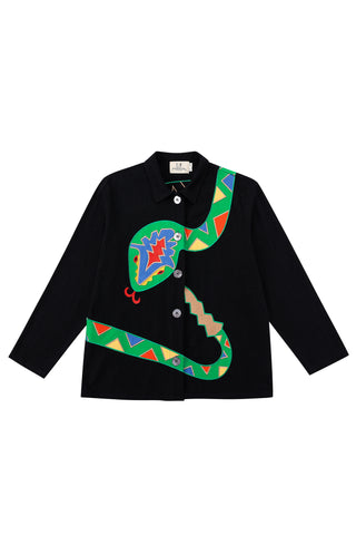 Unisex Snake Linen Chore Jacket