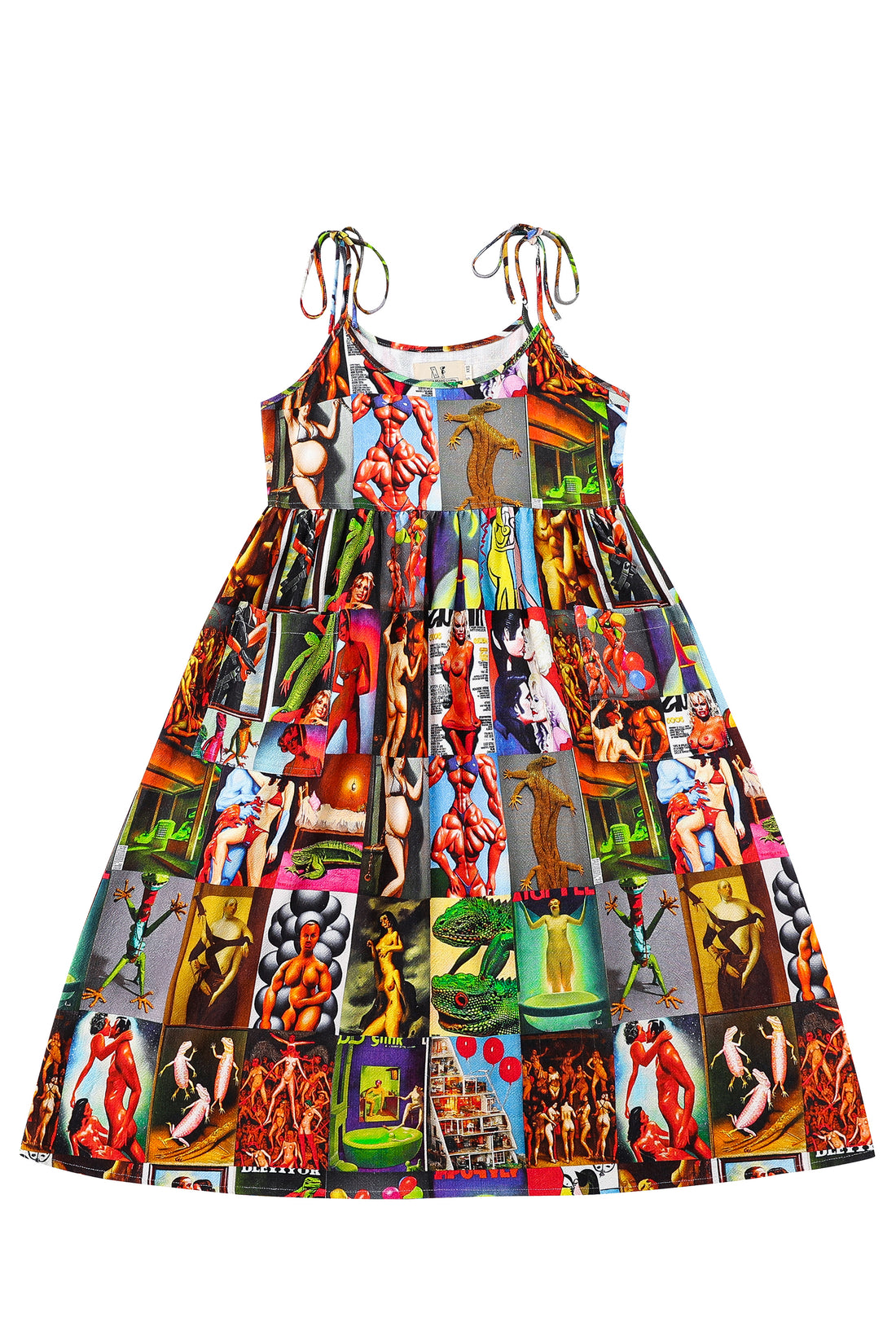 Breeze on my Genitals Dress Linen AI COLLAGE