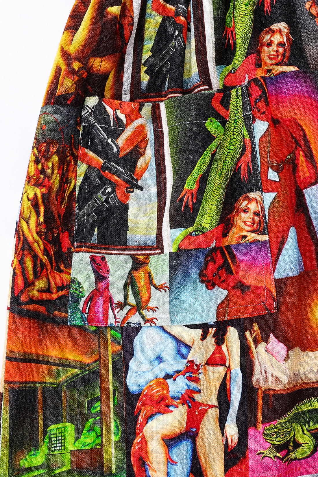 Breeze on my Genitals Dress Linen AI COLLAGE