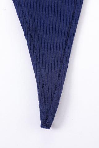 Kimmie Tencel Rib Micro Thong Navy