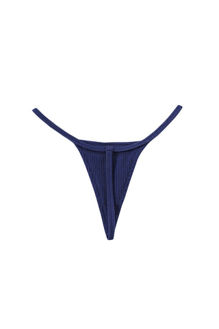 Kimmie Tencel Rib Micro Thong Navy