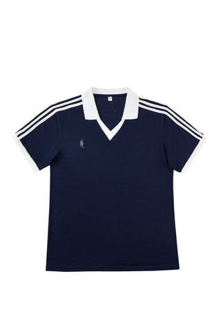 Unisex Wool Blend Varsity Polo Navy