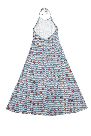 Resort Maxi Dress Soft Linen Trash Ocean