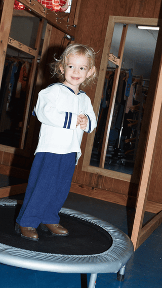 Kid's Linen Sailor Set Soft Linen