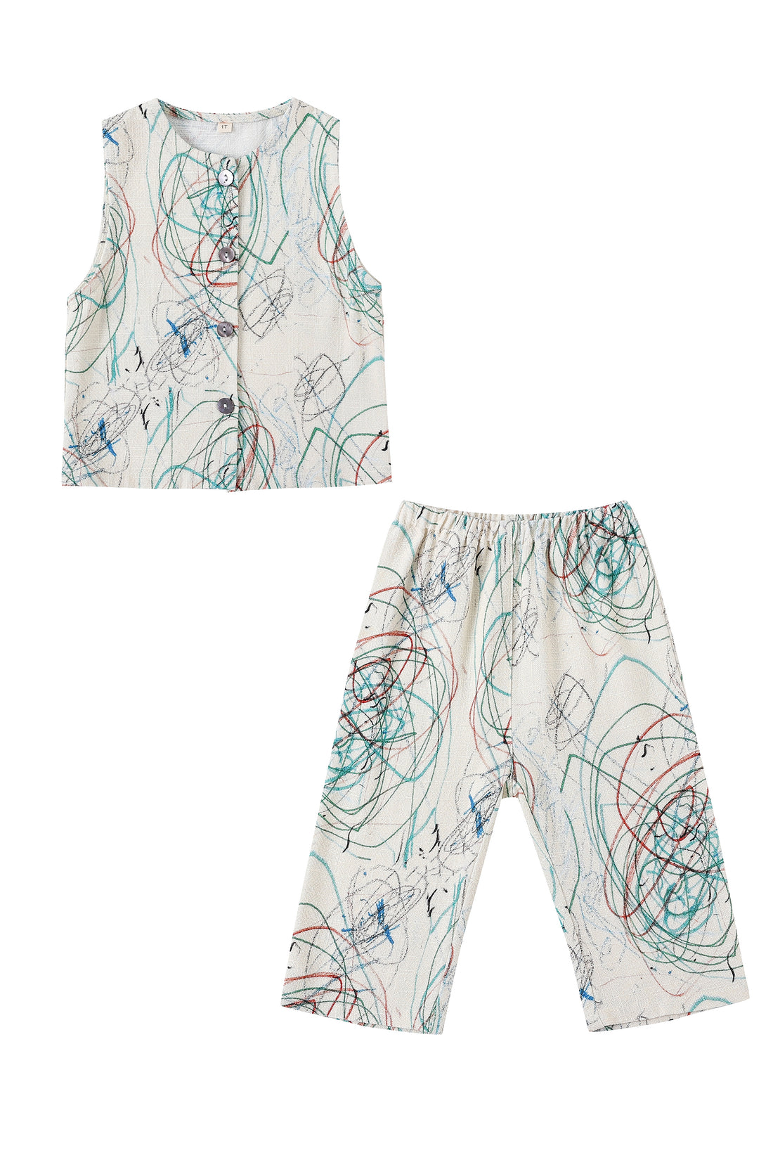 Skip's Scribbles Toddler Vest & Pants Set