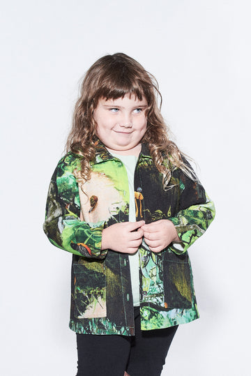 Dolly is 43" tall and wearing the L 