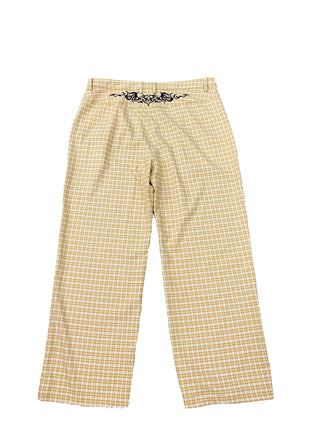 SAMPLE #360 - 1X Tramp Stamp Plaid Pants - Yellow