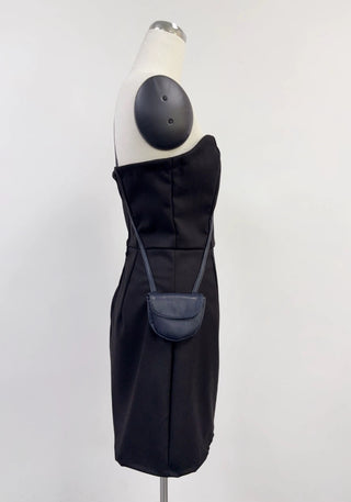 SAMPLE #412 - S/M Sweetheart Purse Mini Dress - Black / Navy