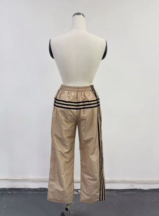 SAMPLE #441 - S Nylon Training Pants - Khaki / Black