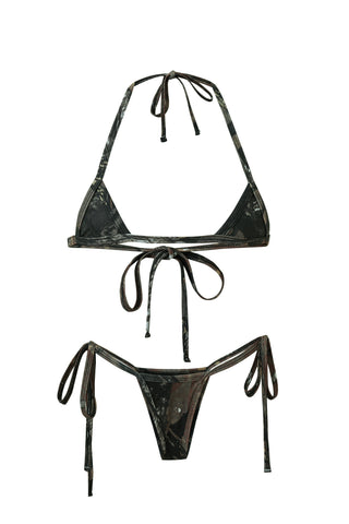 Micro String Bikini Set Forest Camo