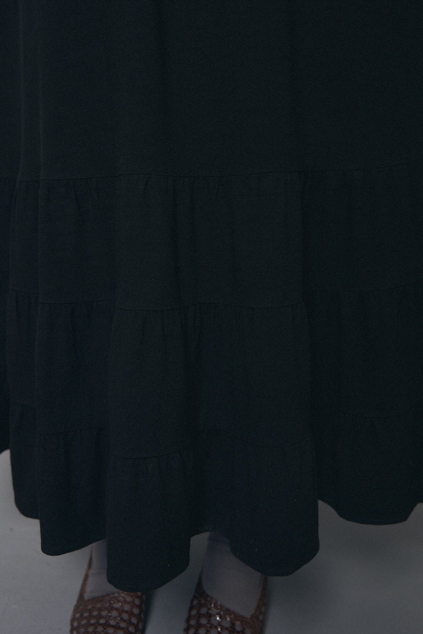 Picnic Gown Soft Linen Black S/M / Black Picnic Gown Soft Linen Black S/M / Black