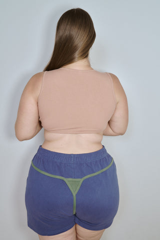 L bra, XL shorts