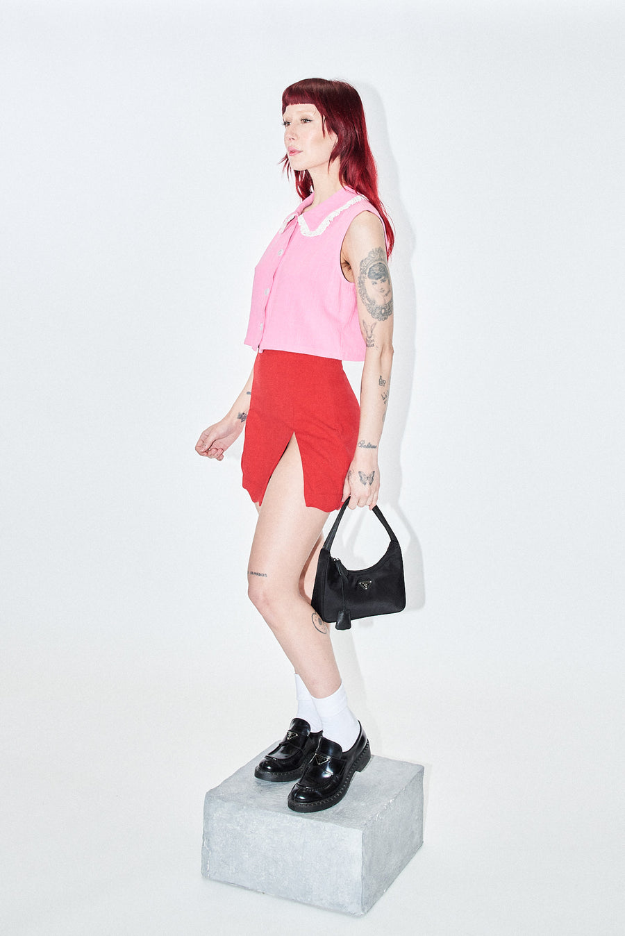 SUMMER LOVE linen Tank Pink